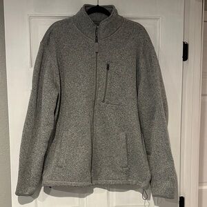 St. John's Bay Men's Zip Up Gray Fleece